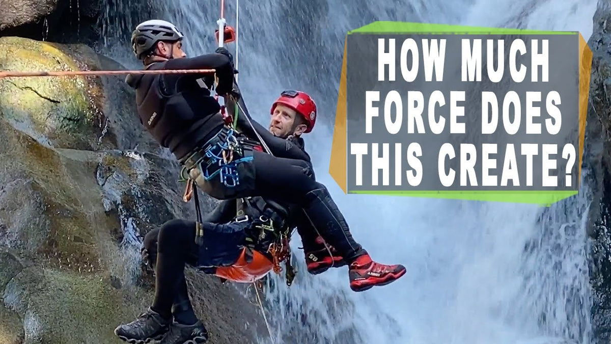 @HowNOT2 Canyoning Guided Rappel - How Much Force does it Create?